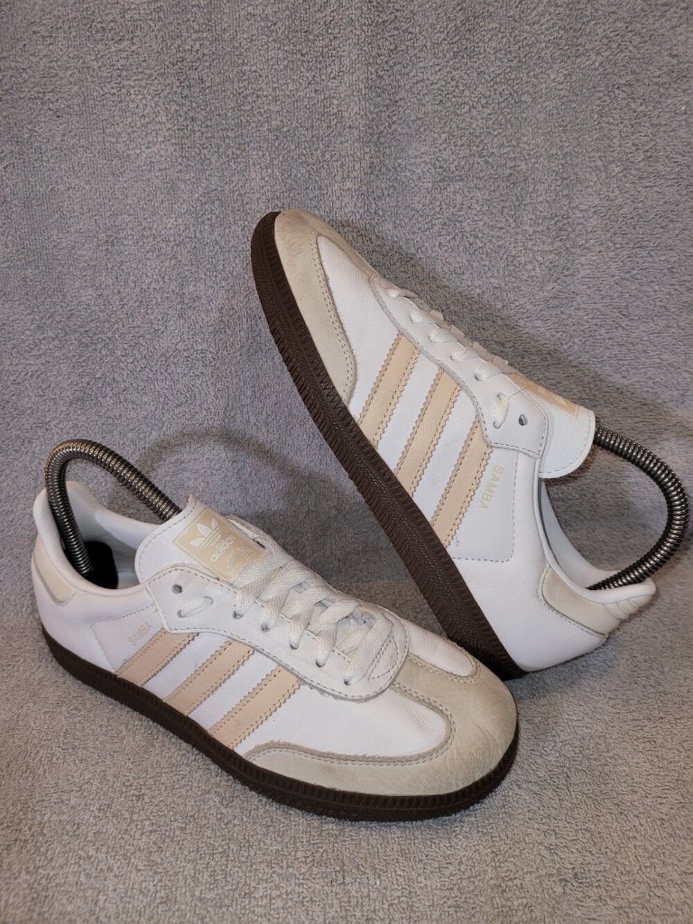 Adidas Samba OG Women's Size 6 White Sand Strata Brown Sneakers JH7300 (#1963) - Picture 13 of 16